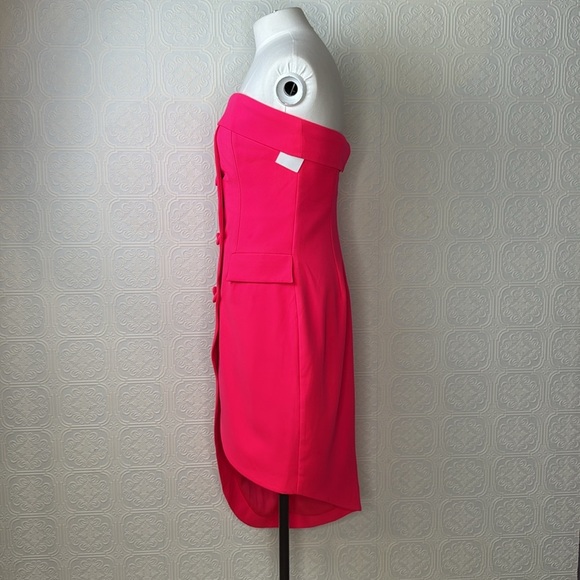 BADGLEY MISCHKA JEWEL | Merry Strapless Tux Dress with Tulip Hem, Size 4, NWT - Picture 9 of 13